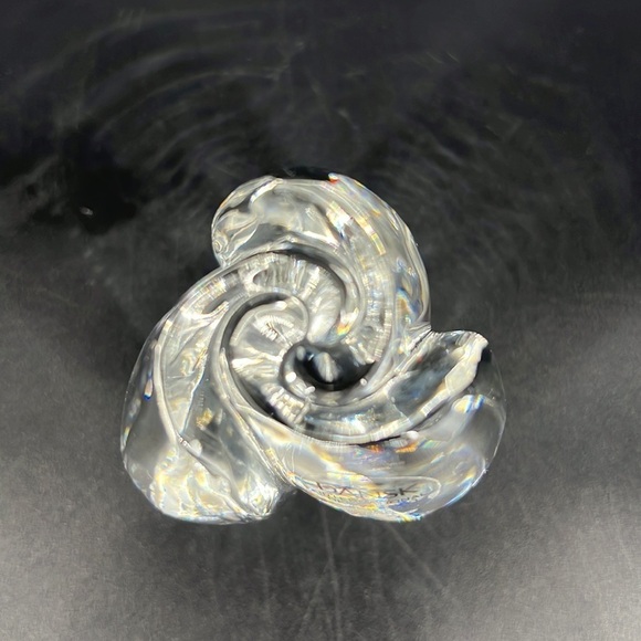 Dansk Crystal Rosebud Paperweight - Picture 5 of 7